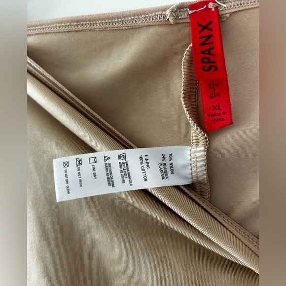 SPANX Beige Shapewear Shorts XL - Picture 3 of 5